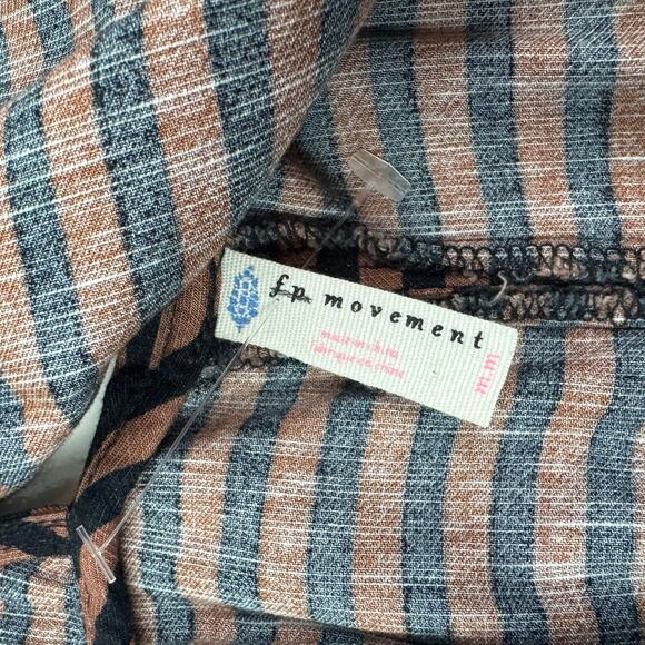 Free People Movement Find The Chi Striped Onesie Jumpsuit Women's Size Medium - Picture 9 of 11
